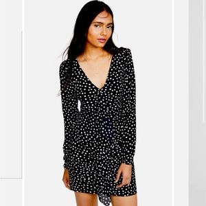 LIKELY CORINNE POLK A DOT MINI DRESS